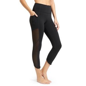 Athleta Cropped Mesh Leggings